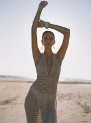 Zahira Wrap Dress Sand
