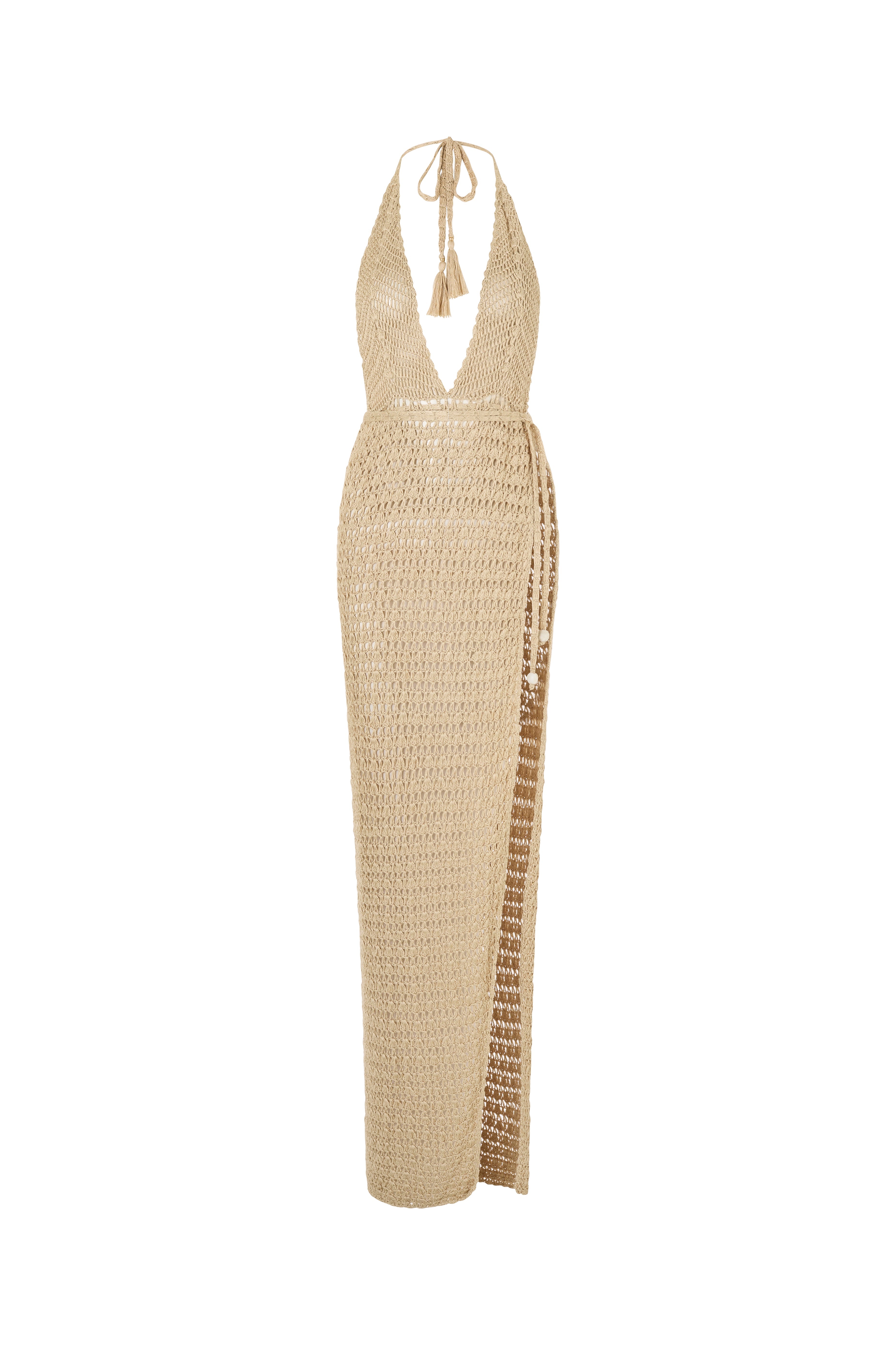 Zahira Wrap Dress Sand