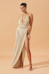 Zahira Wrap Dress Sand