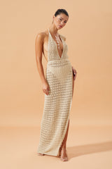 Zahira Wrap Dress Sand