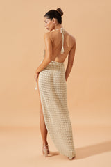 Zahira Wrap Dress Sand